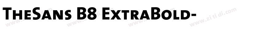 TheSans B8 ExtraBold字体转换
